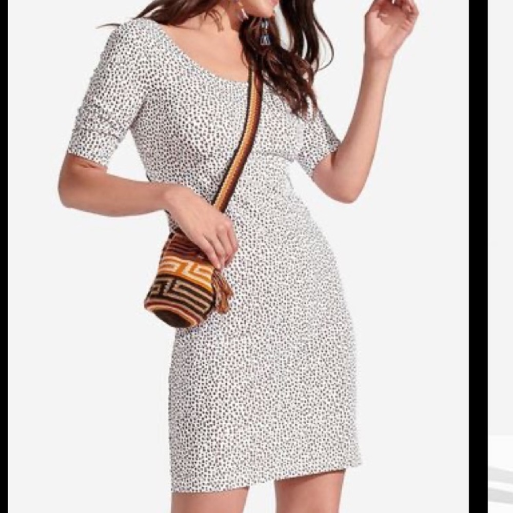 PERSIFOR Kilpatrick mini dress in Speckled Bark